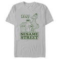 thumbnail image 1 of Men's Sesame Street Group Green Outline 1969  Graphic T-Shirt, 1 of 3
