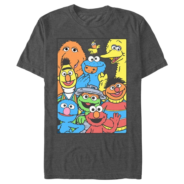 Men's Sesame Street Group Shot Graphic T-Shirt - Walmart.com