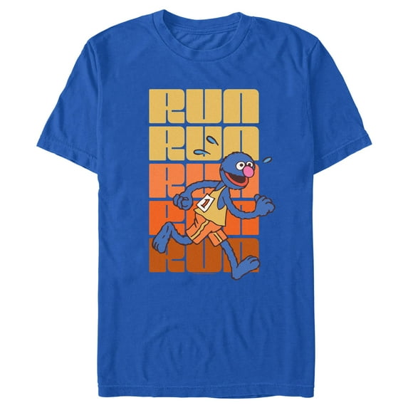 Men's Sesame Street Grover Run Repeat Graphic T-Shirt