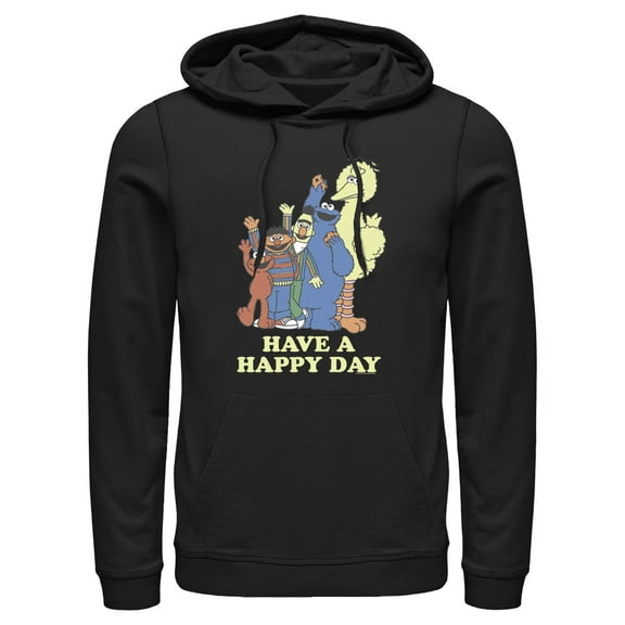 Men's Sesame Street Have a Happy Day  Pull Over Hoodie
