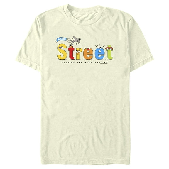 Men's Sesame Street Keeping the Mood Smiling  Graphic T-Shirt