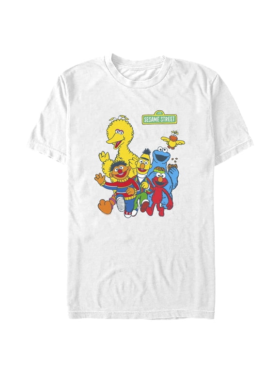 Men's Sesame Street Main Group Shot Graphic T-Shirt