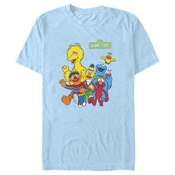 Men's Sesame Street Main Group Shot  Graphic T-Shirt