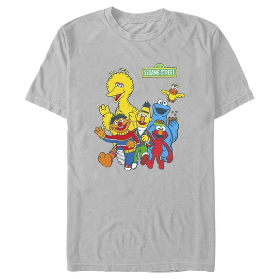 Men's Sesame Street Main Group Shot  Graphic T-Shirt