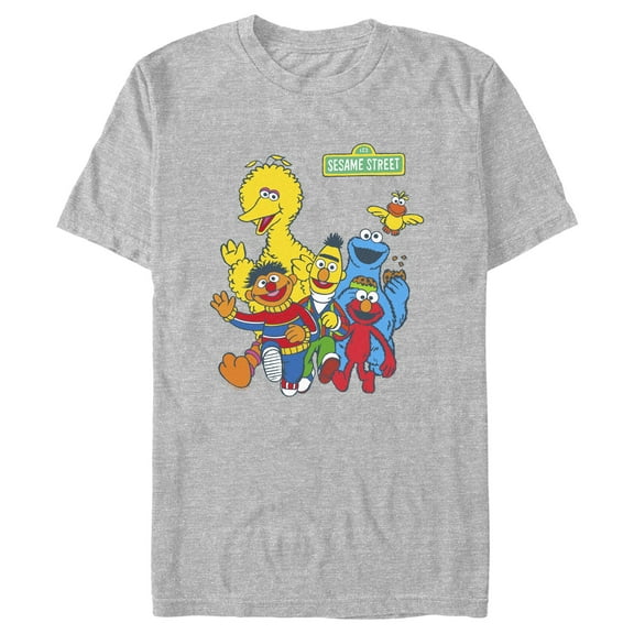 Men's Sesame Street Main Group Shot  Graphic T-Shirt