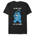 thumbnail image 1 of Men's Sesame Street Me Only Here for the Cookies  Graphic T-Shirt, 1 of 5