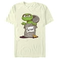 thumbnail image 1 of Men's Sesame Street Oscar Scram Sign  Graphic T-Shirt, 1 of 9