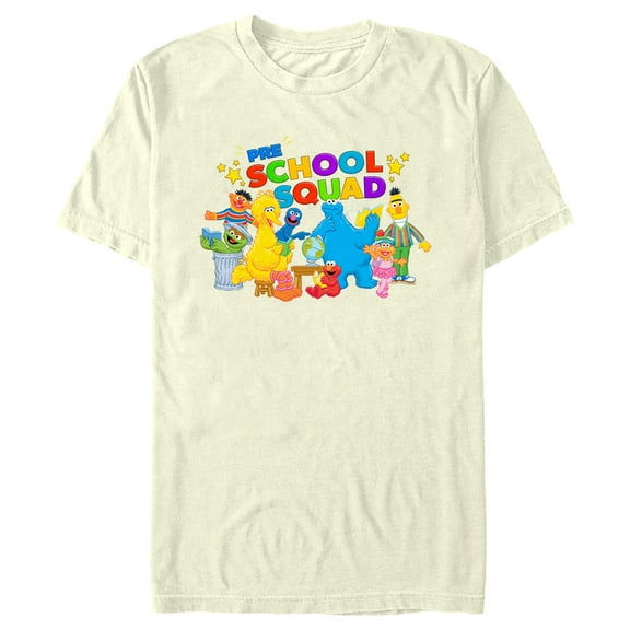 Men's Sesame Street Pre School Squad  Graphic T-Shirt