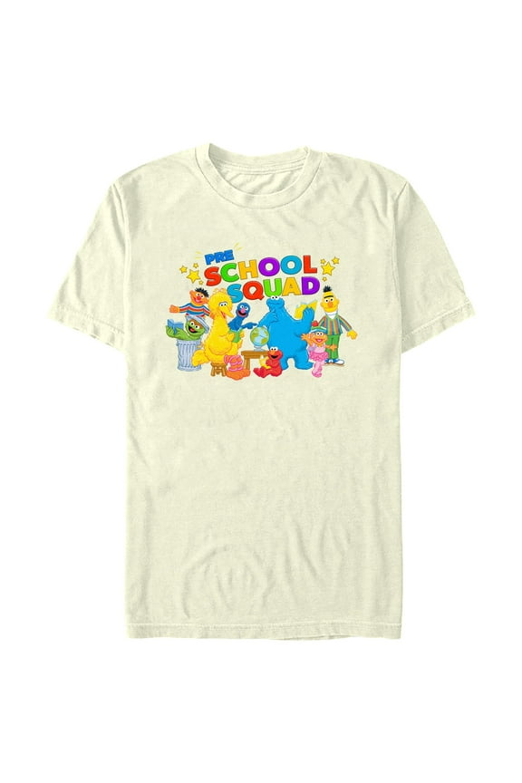Men's Sesame Street Pre School Squad  Graphic T-Shirt