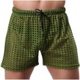 thumbnail image 1 of Men's Sexy Hollow Boxer Shorts Lingerie Lounge Boxers Underwear Pajamas, 1 of 4