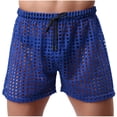 thumbnail image 1 of Men's Sexy Hollow Boxer Shorts Lingerie Lounge Boxers Underwear Pajamas, 1 of 5
