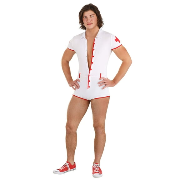 Men's Sexy Nurse Costume Romper