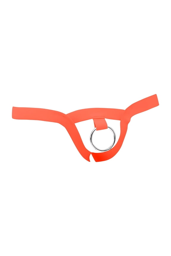 Men's Sexy Open Front Ring Underwear Bulge Enhancing Thongs Comfort Butt-Flaunting Jockstrap Bikini Trunks Men's Undie