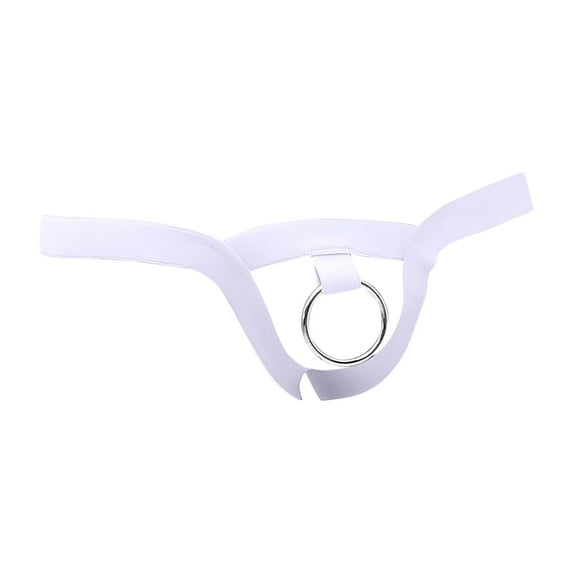 Men's Sexy Open Front Ring Underwear Bulge Enhancing Thongs Comfort Butt-Flaunting Jockstrap Bikini Trunks Men's Undie