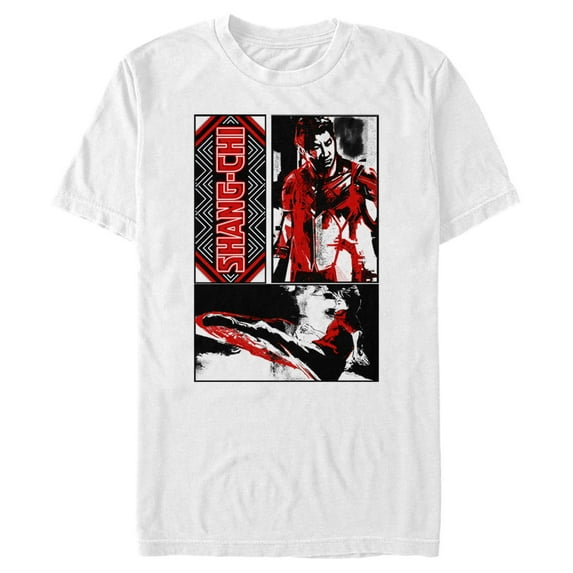 Men's Shang-Chi and the Legend of the Ten Rings Action Watercolor Graphic Tee White Small