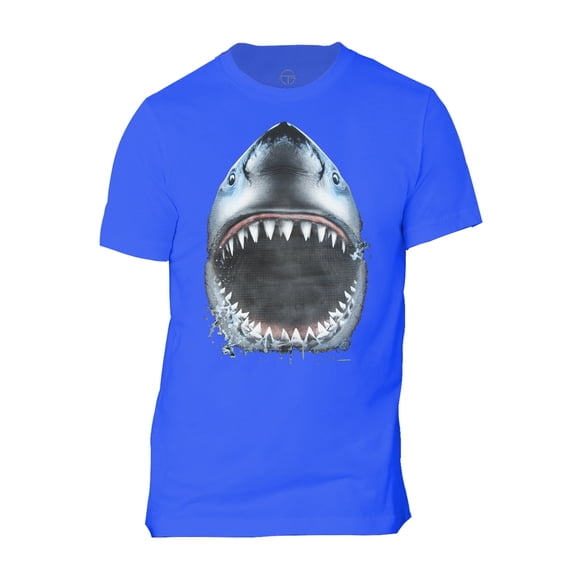 Men's Shark Bite Short-Sleeve T-Shirt - Royal - 2X-Large