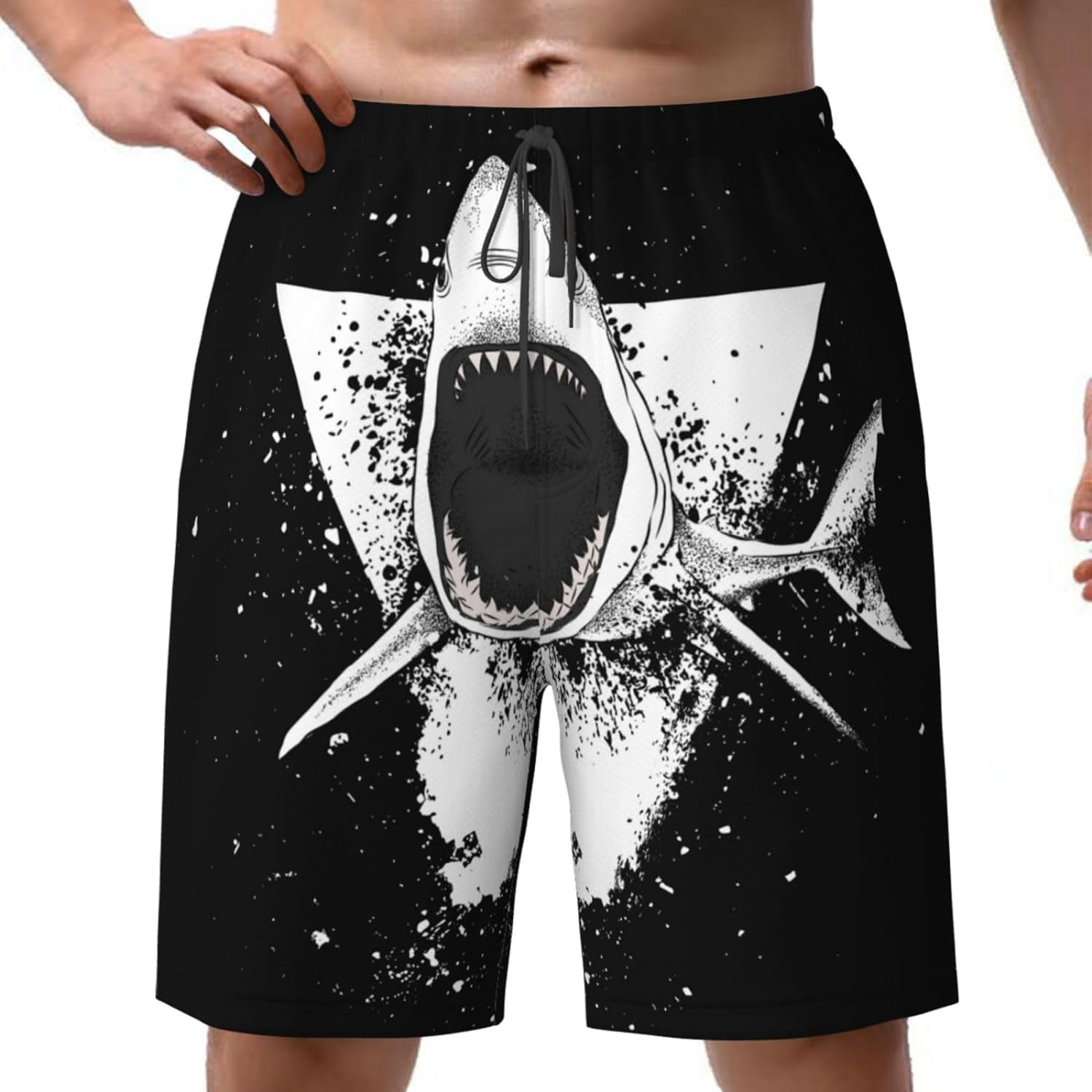 Costumi Da Spiaggia Uomo Bermuda Surf Con Tasche, Asciugatura Rapida UPF50 Costumi Uomo Riva Mare - Foto 13