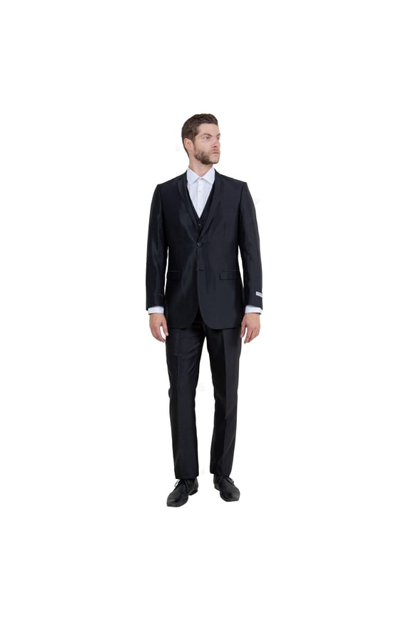 Men's Sharskin Slim-Fit 3-Piece Suit