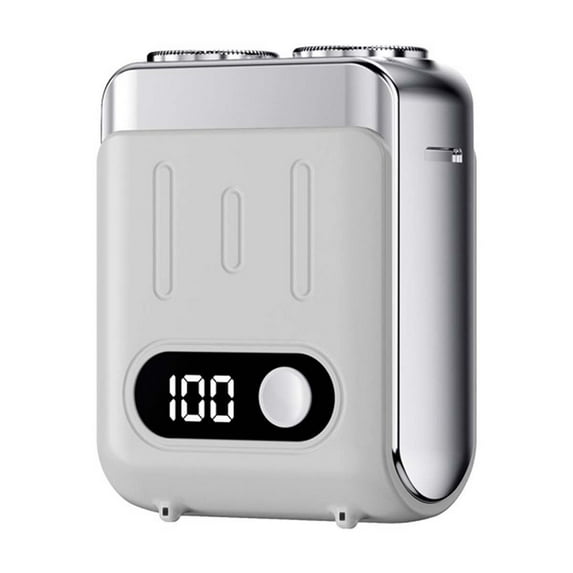 Men's Shaver Head Shaver For Smooth Shaving Portable Mini Travel Shaver For All Skin Types Quick And Comfortable Facial Hair Removal - Silver