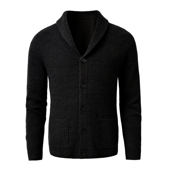 Men's Shawl Collar Cardigan Sweater Merino wool Sweater