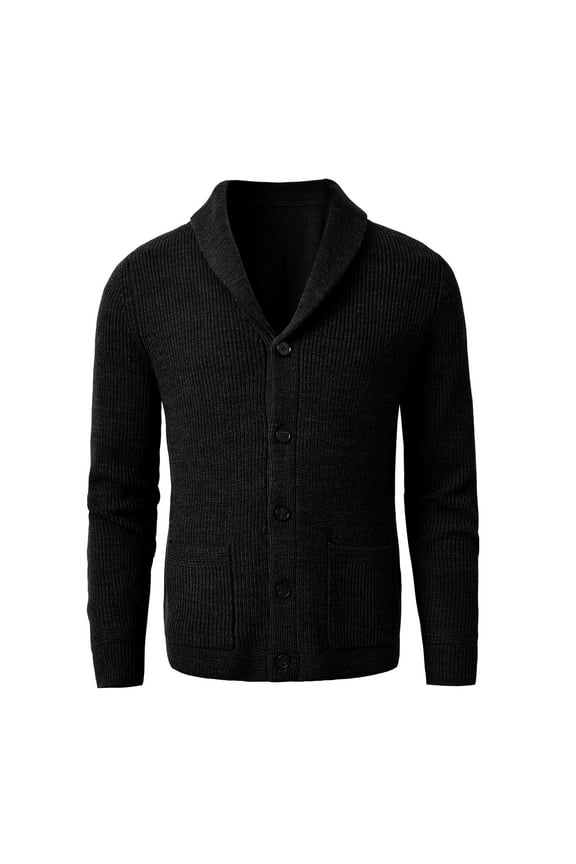 Men's Shawl Collar Cardigan Sweater Merino wool Sweater