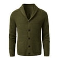 thumbnail image 1 of Men's Shawl Collar Cardigan Sweater Merino wool Sweater, 1 of 6