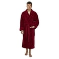 thumbnail image 1 of Men's Shawl Collar Fleece Plush Robe Turkish Bathrobe, 1 of 2