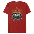 thumbnail image 1 of Men's Shazam! Fury of the Gods Black and White Photos Graphic Tee Red Medium, 1 of 5