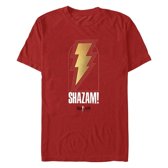 Men's Shazam! Fury of the Gods Lightning Logo  Graphic T-Shirt