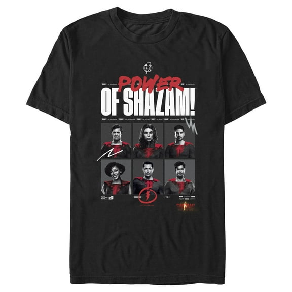 Men's Shazam! Fury of the Gods Power of Shazam  Graphic Tee Black 2X Large