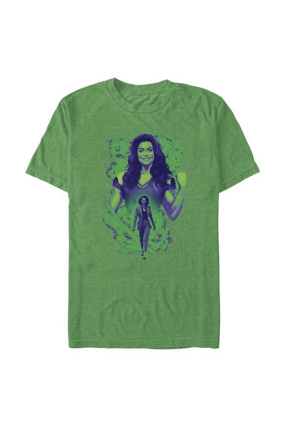 Men's She-Hulk: Attorney at Law Explosion of Willpower  Graphic Tee Kelly Heather Large