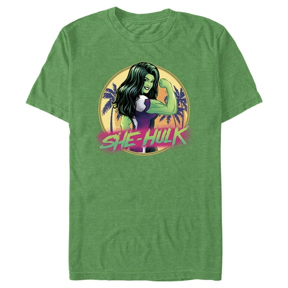 Men's She-Hulk: Attorney at Law Hero at the Beach  Graphic Tee Kelly Heather X Large