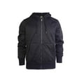 thumbnail image 1 of Men's Sherpa Fleece Zipper Hoodie, Black S, 1 Piece, 1 of 3