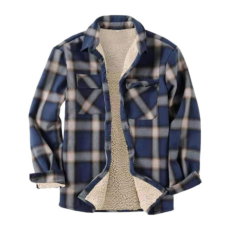 Mens sherpa store lined shirt