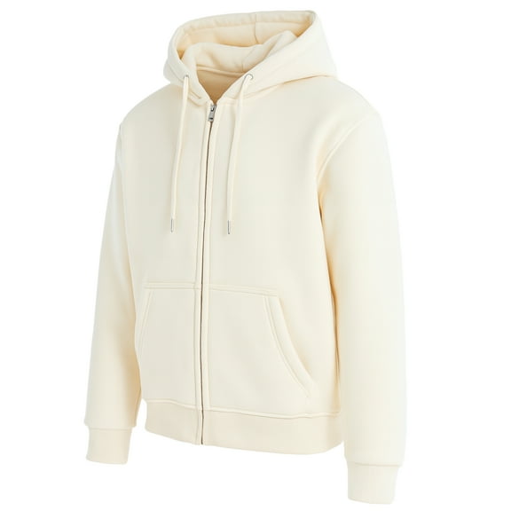 Men's Sherpa Lined Full Zip-Up Hoodie Sweatshirt (S-3XL)