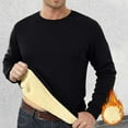 thumbnail image 1 of Men's Sherpa Lined Sweatshirts Pullover Basic Tops Warm Crewneck Winter Sweatshirt,Men's Warm Crewneck Sherpa Lined Sweatshirt Pullover Tops, 1 of 5