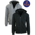 thumbnail image 1 of Men's Sherpa-Lined Zip-Up Fleece Hoodies (2-Pack), 1 of 2