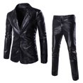 thumbnail image 1 of Men's Shiny Open Slim Fit One Button Two Piece Suit, 1 of 7