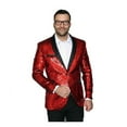 thumbnail image 1 of Men's Shiny Sequin Paisley Blazer Dinner Jacket Slim Fit Shark Skin By Alberto nardoni Brand Designer, 1 of 3