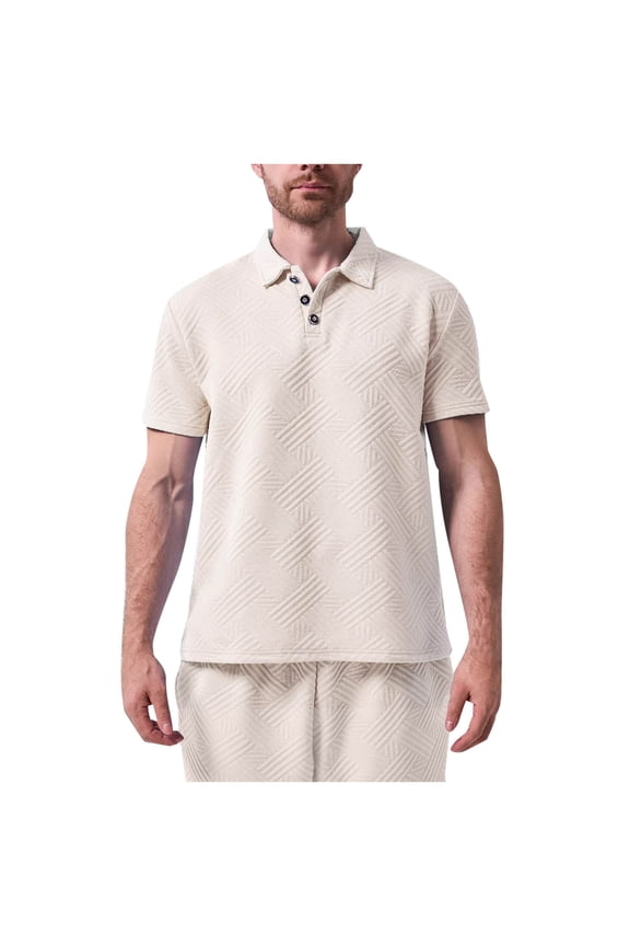 Men's Shirt 2025 Classic Fit Breathable Pique Cotton Shirts Short Sleeve Untucked Collared Athletic Shirt