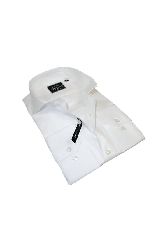 Men's Shirt Charles TYRWHITT 100% Cotton Cut-away Collar CHT-21 White Pique