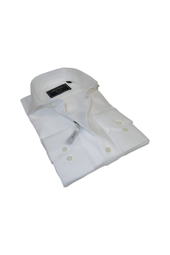 Men's Shirt Charles TYRWHITT 100% Cotton Cut-away Collar CHT-23 White Pique
