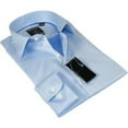 thumbnail image 1 of Men's Shirt Christopher Lena PROPER 100% Cotton Wrinkle Free p720ttsr Blue Slim, 1 of 6
