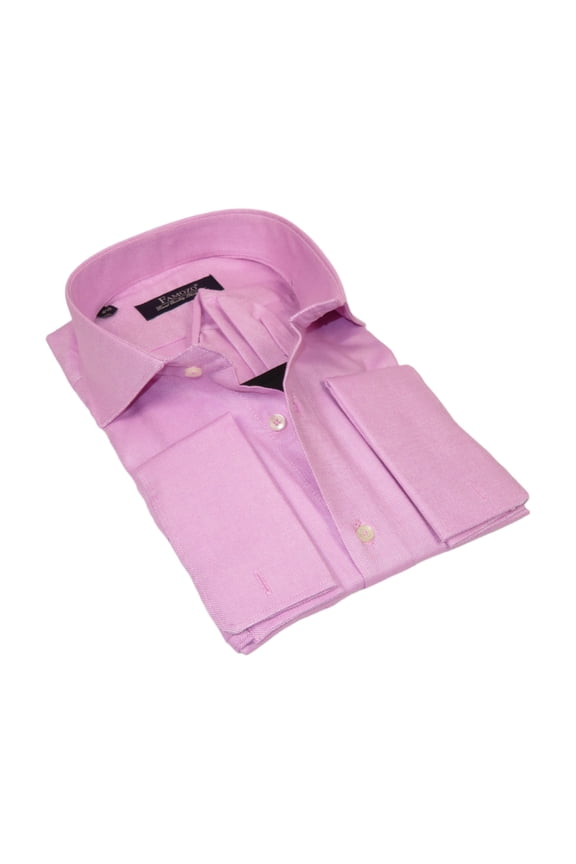 Men's Shirt FAMOZO Turkey 100% Cotton Cut-away Collar French Cuffs FA1 Pink