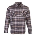 thumbnail image 1 of Men's Shirt Flannel Casual Button-Down Shirts Long Sleeve Cotton Shirt Tan Large, 1 of 1