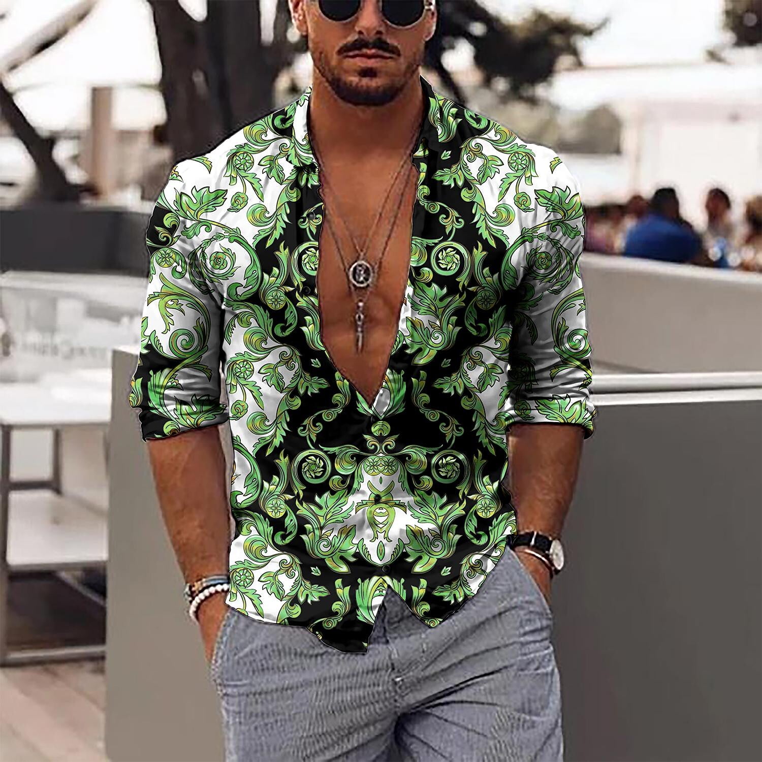 floral print shirt mens