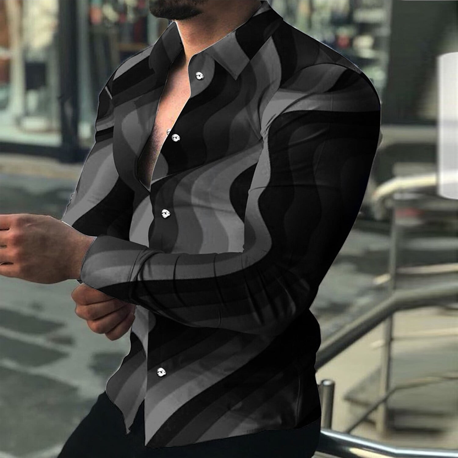 Orange and hotsell blue designer shirt