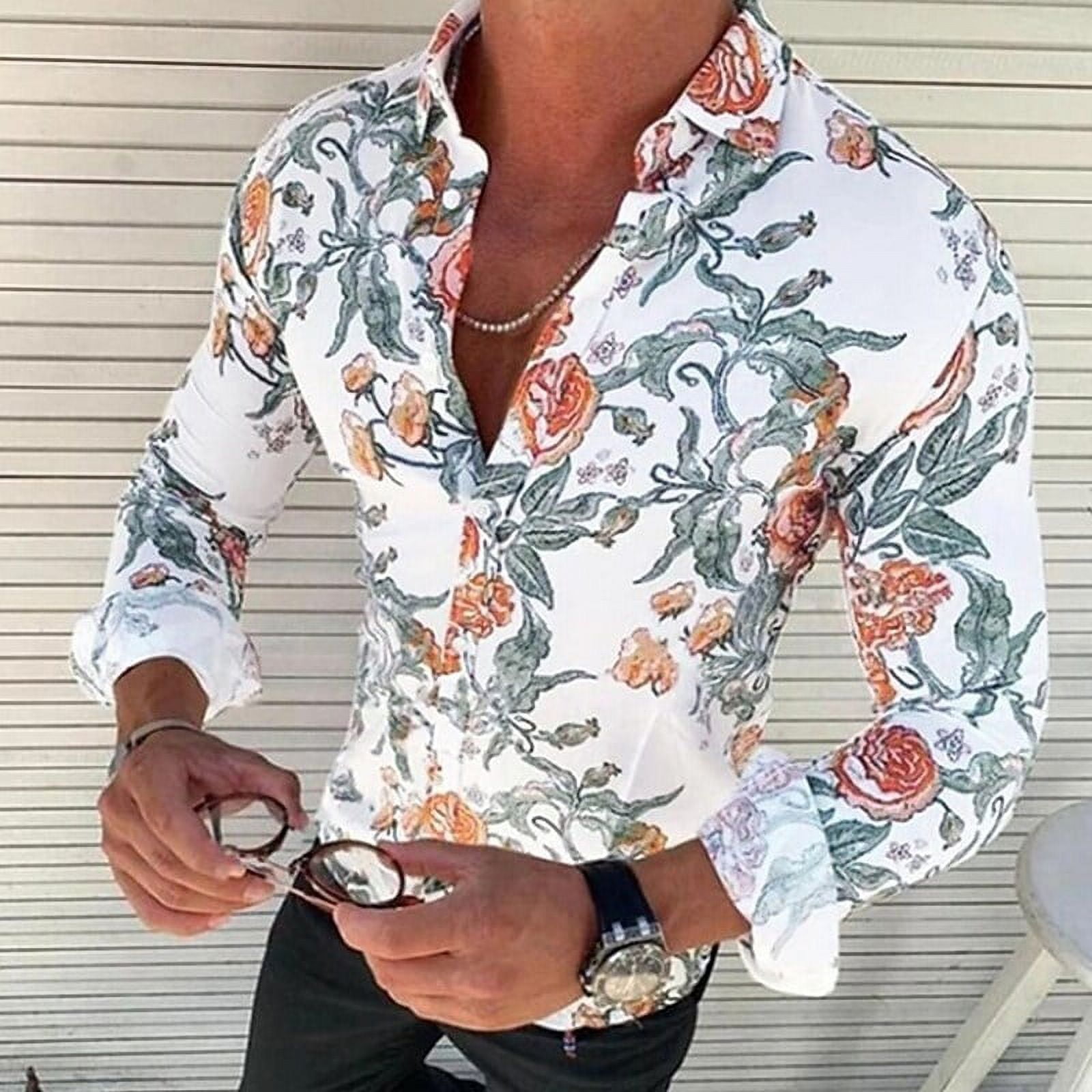 Men's Shirt Graphic Paisley Classic Collar Green Black Casual Daily Long  Sleeve Clothing Apparel Fashion Designer Classic 