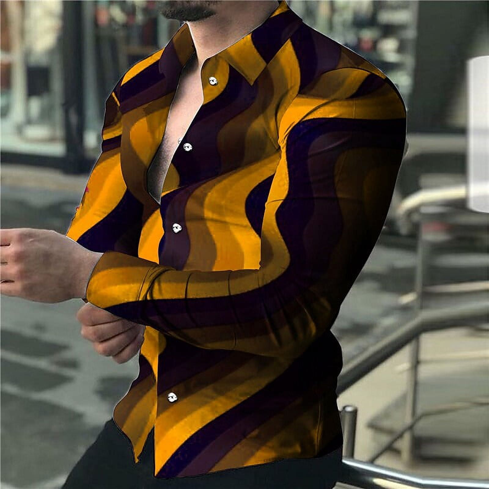 Men s Shirt Graphic Shirt Graphic Turndown Black Red Black
