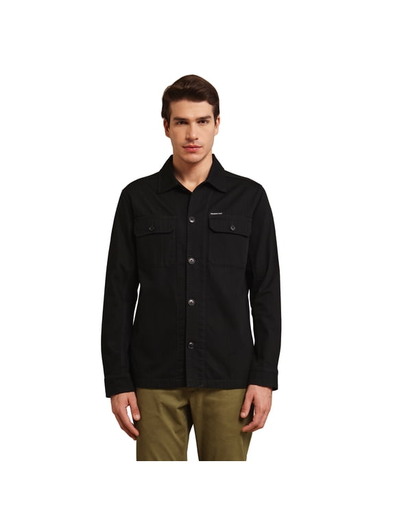 Men's Shirt Jacket - Black - M